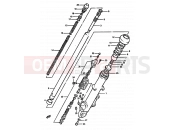 SUZUKI GS550M X (1999) 49 - FRONT RIGHT DAMPER (MODEL Z)