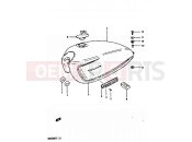 SUZUKI GS650GT X (1999) 49 - FUEL TANK (MODEL X)
