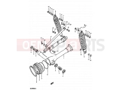 SUZUKI GS850G X (1999) 72 - REAR SWINGING ARM