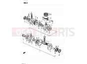SUZUKI GS850G D (1983) 8 - CRANKSHAFT