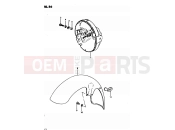SUZUKI GS850G D (1983) 56 - FRONT FENDER - HEADLAMP HOUSING (MODEL D)