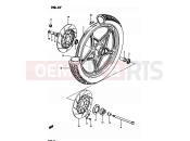 SUZUKI GS850G D (1983) 57 - FRONT WHEEL