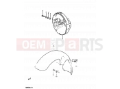 SUZUKI GS850G G (1986) 40 - FRONT FENDER - HEADLAMP HOUSING (MODEL E/MODEL G E02)