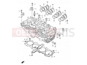 SUZUKI GSF1200 / GSF1200S / GSF1200SA W (1998) Bandit 2 - CYLINDER HEAD