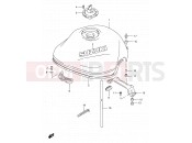 SUZUKI GSF1200 / GSF1200S / GSF1200SA W (1998) Bandit 34A - FUEL TANK (MODEL W/X)