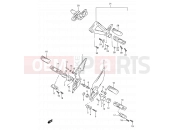 SUZUKI GSF1200 / GSF1200S / GSF1200SA W (1998) Bandit 33A - FOOTREST (MODEL V/W/X)