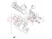 SUZUKI GSF1200 / GSF1200S / GSF1200SA W (1998) Bandit 49A - FRONT CALIPER (GSF1200SAV/SAW/SAX/SAY)