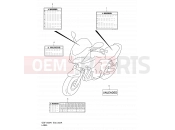 SUZUKI GSF1200S K2 (2002) Bandit 52A - LABEL (MODEL K2/K3/K4)