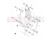 SUZUKI GSF1200S K2 (2002) Bandit 68 - REAR CUSHION LEVER