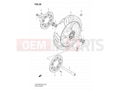 SUZUKI GSF1200S K6 (2006) Bandit (E02,E19,E37) 58 - FRONT WHEEL (GSF1200K6/SK6)