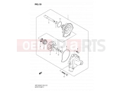 SUZUKI GSF1250 K7 (2007) Bandit (E02,E19,E24,E37) 19 - WATER PUMP