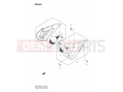 SUZUKI GSF1250 K9 (2009) Bandit (E02,E19,E24,E37) 44 - FRAME HEAD COVER (GSF1250/A)