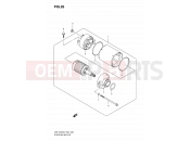 SUZUKI GSF1250A K8 (2008) Bandit (E02,E19,E24,E37) 26 - STARTING MOTOR