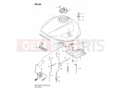 SUZUKI GSF1250S K8 (2008) Bandit (E03,E28,E33) 39 - FUEL TANK (MODEL K7/K8)