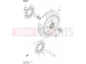 SUZUKI GSF1250S L2 (2012) Bandit (E24) 83 - FRONT WHEEL (GSF1250SL2 E21)