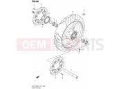 SUZUKI GSF1250S L2 (2012) Bandit (E24) 86 - FRONT WHEEL (GSF1250SAL2 E24)