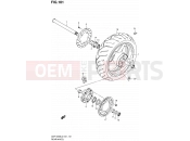 SUZUKI GSF1250S L2 (2012) Bandit (E24) 101 - REAR WHEEL (GSF1250SL2 E24)