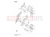SUZUKI GSF1250SA K7 (2007) Bandit (E03,E28,E33) 38 - FOOTREST