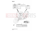 SUZUKI GSF1250SA K7 (2007) Bandit (E03,E28,E33) 49 - LABEL