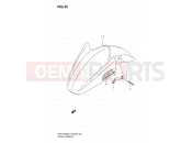 SUZUKI GSF1250SA K8 (2008) Bandit (E03,E28,E33) 43 - FRONT FENDER