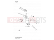 SUZUKI GSF1250SA K8 (2008) Bandit (E03,E28,E33) 45 - HANDLE LEVER