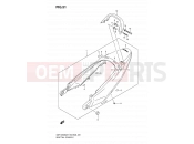 SUZUKI GSF1250SA K8 (2008) Bandit (E03,E28,E33) 51 - SEAT TAIL COVER
