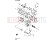 SUZUKI GSF1250SA L5 (2015) Bandit (E21) 201A - CLUTCH