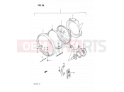 SUZUKI GSF400 M (1991) Bandit (E02) 26 - HEADLAMP (MODEL M/N)