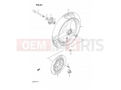 SUZUKI GSF400 M (1991) Bandit (E02) 42 - FRONT WHEEL