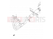 SUZUKI GSF400 M (1991) Bandit (E03,E28,E33) 13 - MUFFLER