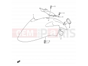 SUZUKI GSF400 M (1991) Bandit (E03,E28,E33) 40 - FRONT FENDER