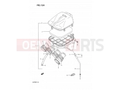 SUZUKI GSF400 N (1992) Bandit (E02) 12A - AIR CLEANER (MODEL N/P)