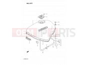 SUZUKI GSF400 N (1992) Bandit (E02) 34A - FUEL TANK (E30)