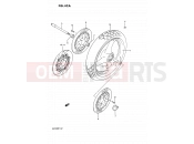 SUZUKI GSF400 N (1992) Bandit (E02) 42A - FRONT WHEEL (E22)