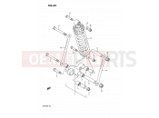 SUZUKI GSF400 N (1992) Bandit (E02) 49 - REAR CUSHION LEVER