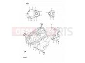 SUZUKI GSF400 P (1993) Bandit (E02) 5 - CRANKCASE COVER