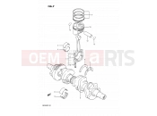 SUZUKI GSF400 P (1993) Bandit (E02) 7 - CRANKSHAFT