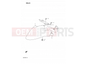SUZUKI GSF400 P (1993) Bandit (E02) 41 - FRONT FENDER