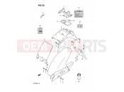 SUZUKI GSF400 P (1993) Bandit (E02) 50 - REAR FENDER