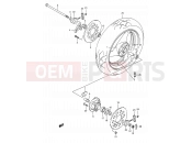 SUZUKI GSF400 P (1993) Bandit (E03,E28,E33) 50 - REAR WHEEL