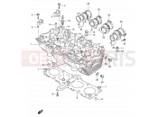 SUZUKI GSF600 / GSF600S / GSF600U / GSF600SU W (1998) Bandit 2 - CYLINDER HEAD
