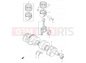 SUZUKI GSF600 / GSF600S / GSF600U / GSF600SU W (1998) Bandit 8 - CRANKSHAFT