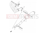 SUZUKI GSF600 / GSF600S / GSF600U / GSF600SU W (1998) Bandit 15 - MUFFLER