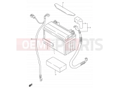 SUZUKI GSF600 / GSF600S / GSF600U / GSF600SU W (1998) Bandit 24 - BATTERY
