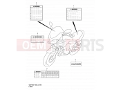 SUZUKI GSF600SU K2 (2002) Bandit 51B - LABEL (MODEL K2)