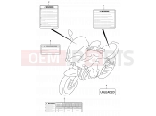 SUZUKI GSF600Z K4 (2004) Bandit 51C - LABEL (MODEL K3/K4)