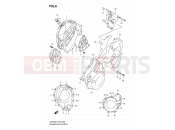 SUZUKI GSF650A K7 (2007) Bandit 6 - CRANKCASE COVER