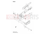 SUZUKI GSF650A K7 (2007) Bandit 65 - REAR SWINGING ARM (MODEL K7)
