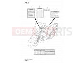 SUZUKI GSF650S K7 (2007) Bandit 51 - LABEL (MODEL K7)