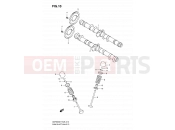 SUZUKI GSF650S K7 (2007) Bandit (E28) 10 - CAM SHAFT - VALVE
